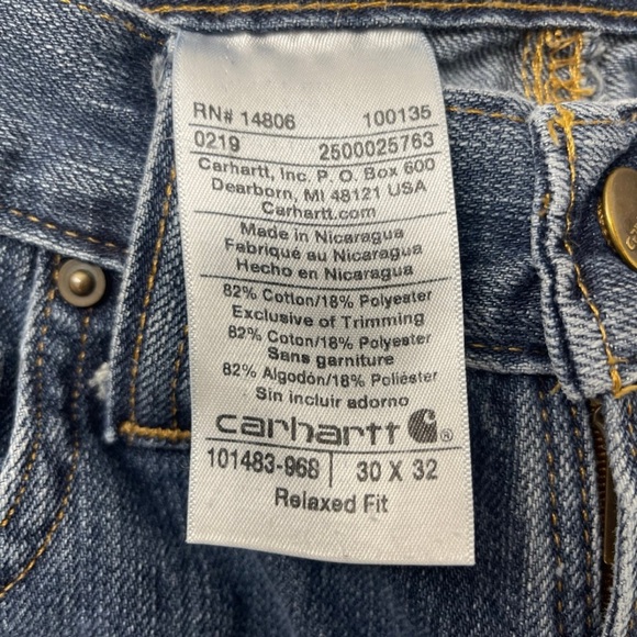 Like New Carhartt Jeans (30x32) - Picture 7 of 7